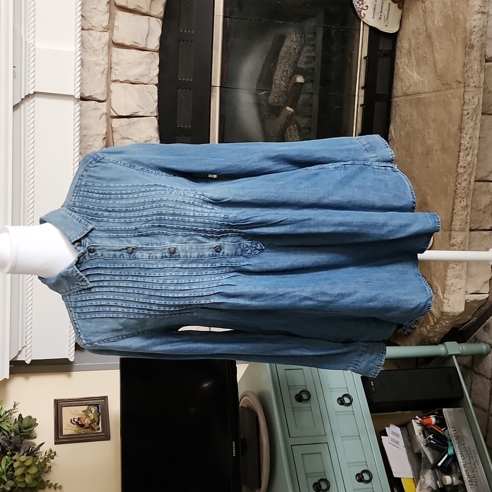 American Eagle denim/chambray tunic